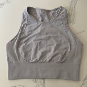 Lululemon Train Racerback Tank Grey/Mauve